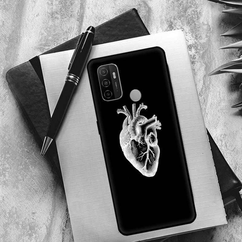 Медицинский Человеческие Органы Сердце Арт Чехол Для OPPO A94 A74 A54 A83 A91 A93 A15 A16 A52 A72 A5S A53S A5 A9 A31 A53 2020 Крышка