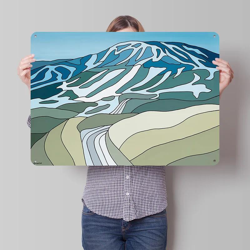 Apex Mountain Resort D Texture Metal Poster Customized Wall Art Tin Sign Gift for Mancave Luxury Decoration Home Decor Items