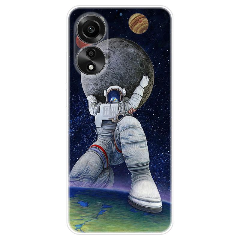 Для OPPO A58 A 58 4G чехол Мягкая силиконовая задняя крышка Мультяшный чехол для телефона Разнообразие