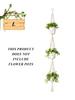 Handmade Hanging Plant Macrame Plant Hanger Flower Pot Planter Hanger Wall Decor Courtyard Garden Hanging Planter Hanging Basket