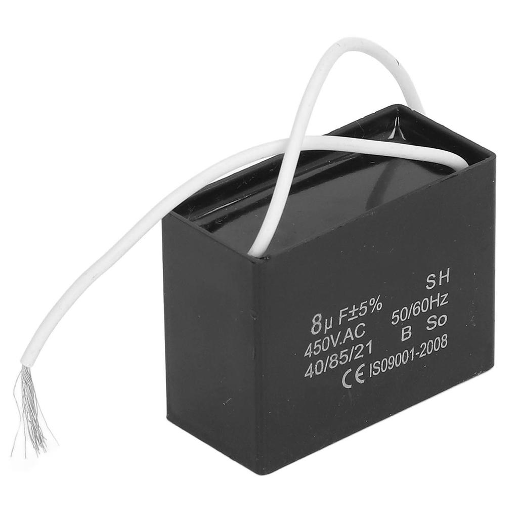 8 микрофарад Пусковой конденсатор генератора Конденсатор для работы двигателя вентилятора Конденсатор для работы кондиционера 450 В переменного тока