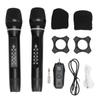 Wireless Microphone Dual Handheld Cordless Dynamic Mic System Wireless Karaoke Bluetooth Microphone