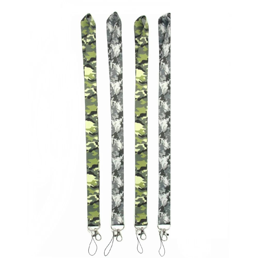 Phone Lanyard Strap Key Ring Holder Camouflage Lanyards Phone Hang Rope Neck Straps Phone Ribbon