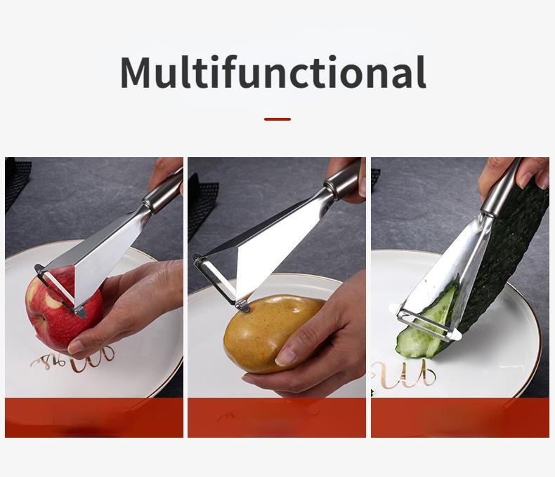 Stainless Steel Anti Slip Fruit Carving Knife Platter Decoration Vegetable Cutting Slicer Triangular Kitchen Food Carve Tool