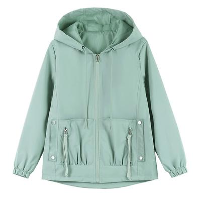 Весенне-осенняя куртка с капюшоном, весенний тонкий повседневный универсальный топ