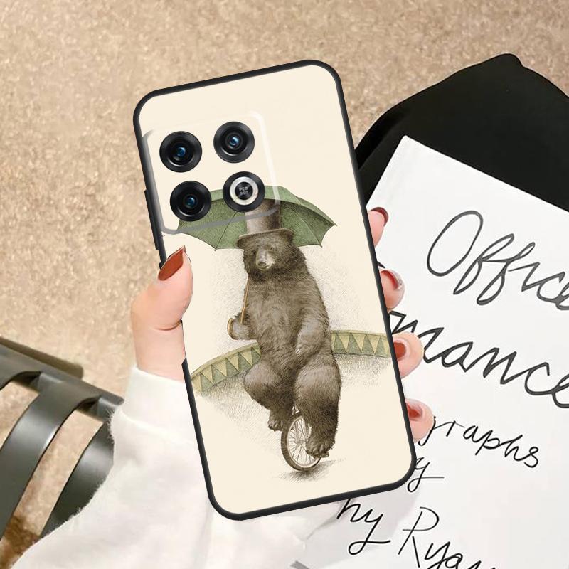 Cute Cartoon Bear Case For OnePlus 15 15R 13R 13 13T 12 12R 11 10 Pro 10T 8T Nord 5 CE 3 2 4 Lite N20 N30 Cover