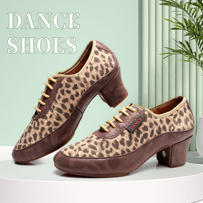 Танцевальная обувь для джаза, современного танца, вальса, женская обувь для бальных танцев, резиновая подошва, противоскользящая танцевальная обувь, высота каблука 5 см