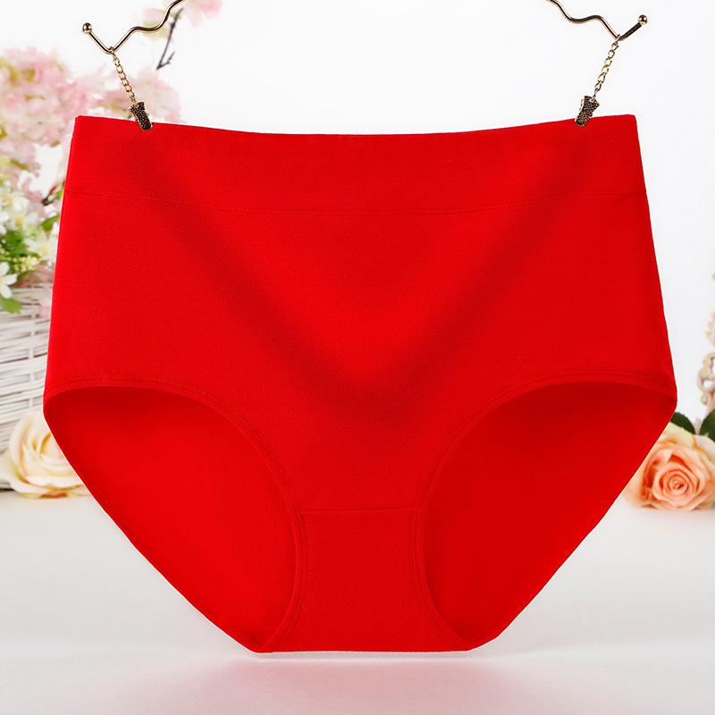 Comfortable and Minimalistic Plus Size Cotton Underwear for Women with High Waist and Abdominal Contraction 200kg Mom Fat