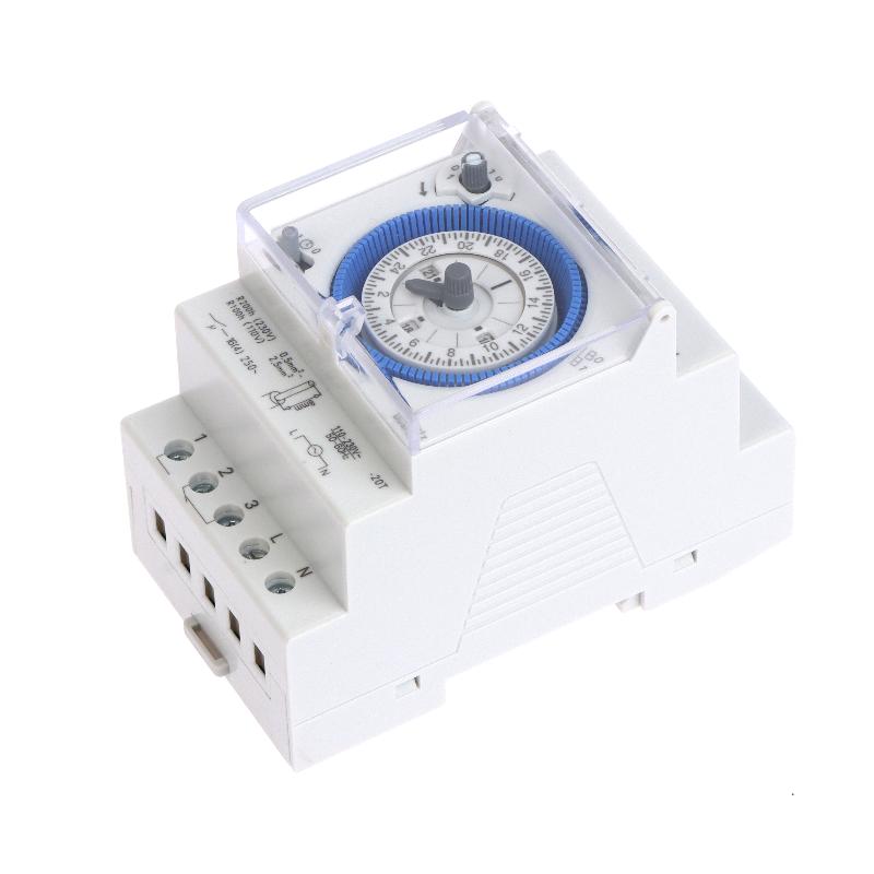 Промышленный переключатель управления временем Sul181D 110-230 В Реле времени 24-часовой переключатель управления временем Установка на DIN-рейку Механический таймер