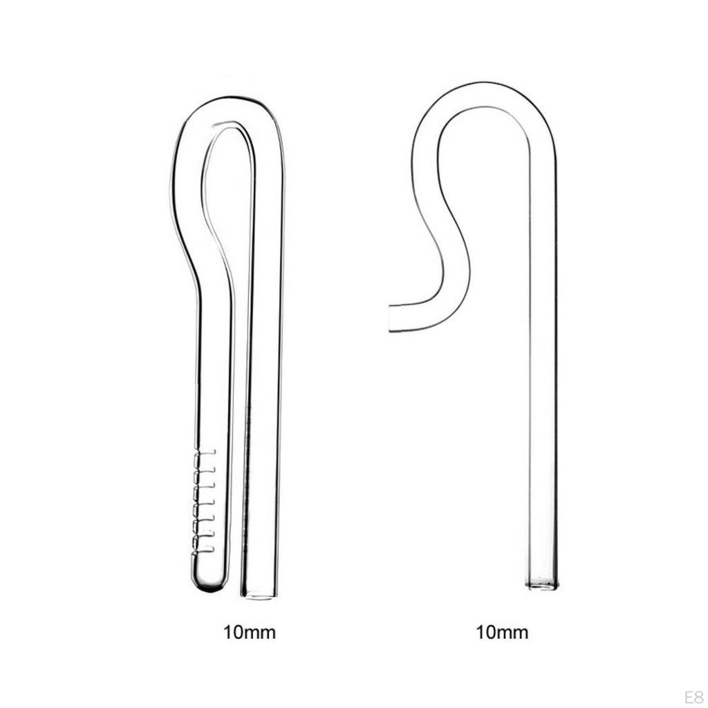Стеклянная трубка Lily Pipe Улучшает циркуляцию воды Аквариум Вход Выход Кристально чистый
