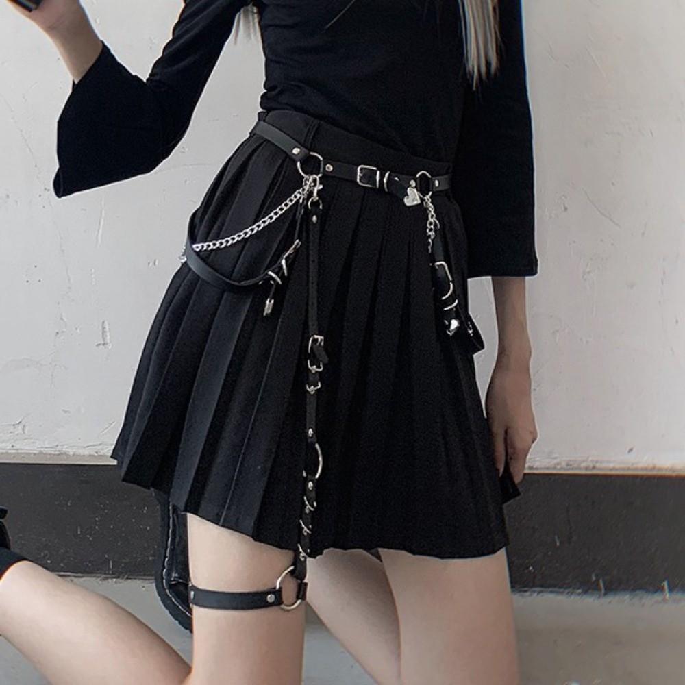 Metal Waist Chain Punk JK Leg Loop Leg Accessories Skirt Belt Dress Accessories