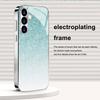 Гальванизированный золотой новый чехол для телефона для Samsung Galaxy S26 Ultra S25 Plus S24 S23 S22 fe закаленное стекло Художественные текстурные узоры