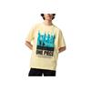 Uniqlo × Коллаборация One Piece SS25 Силуэтный узор Принт с буквами Свободная повседневная футболка с коротким рукавом Мужские футболки Желтый 480692-41