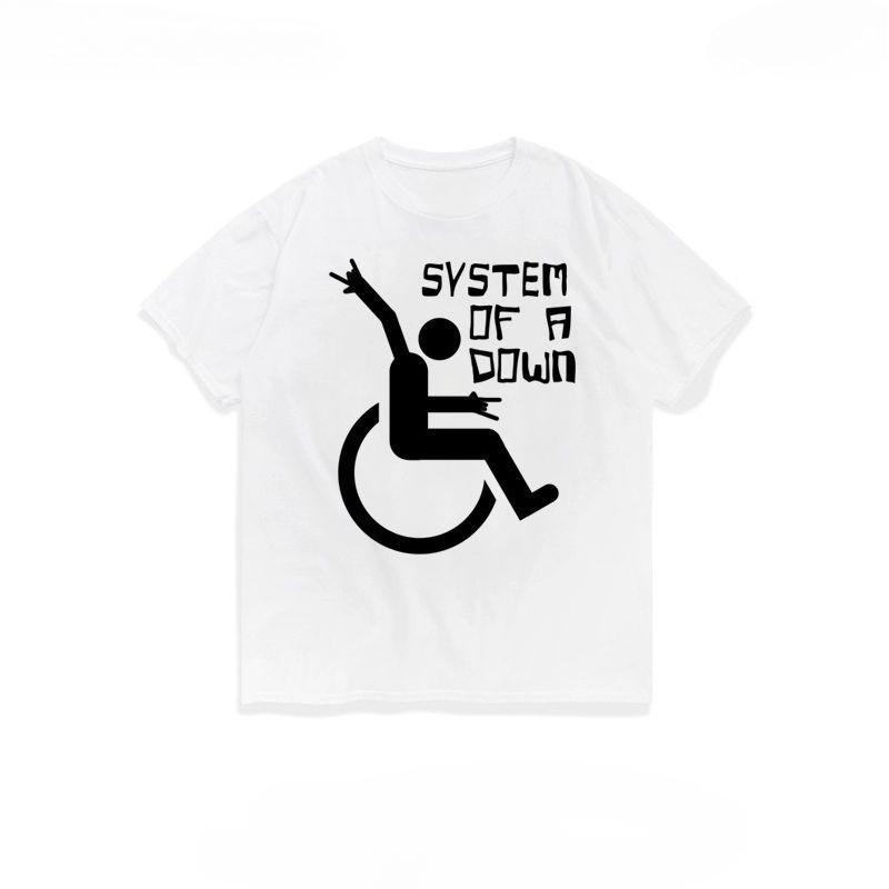 System of A Down Bandthemed Printed Shortsleeved Mens Summer New Style Pure Cotton Tshirt Trendy