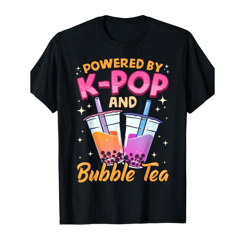 Моя маленькая футболка с газировкой для детей K-pop музыка Корейская аниме футболка Рэп Хип-хоп Одежда для девочек Подарок Милая футболка с надписью Детский топ