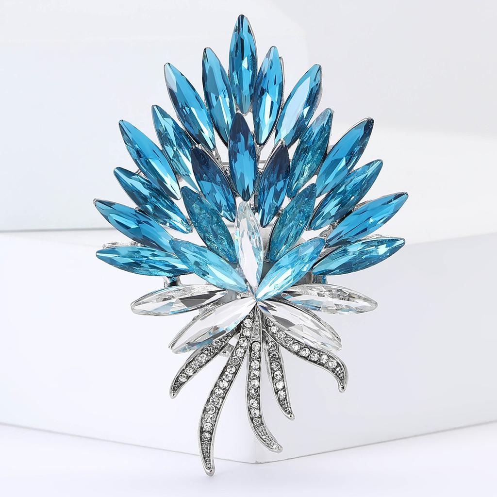 Стильная и элегантная брошь-факел из сплава, брошь-корсаж для женского костюма, стильная бижутерия высокого класса