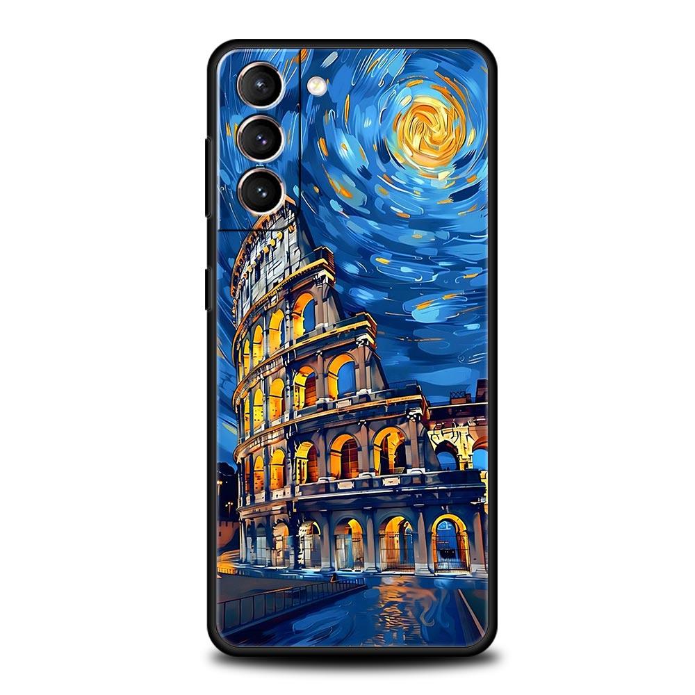 Чехол для телефона с изображением пейзажа для Samsung Galaxy S24 S23 S22 S20 Ultra S21 FE 5G S10 S9 Plus S10E S8 Мягкий силиконовый чехол
