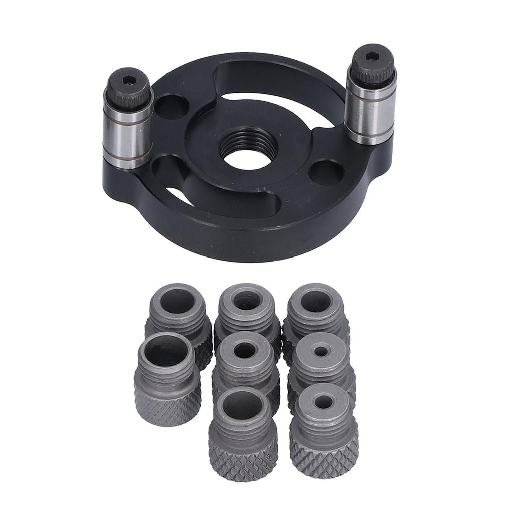 Hole Puncher Locator Vertical Aluminum Alloy Round Dowel Carpentry Drilling Positioner