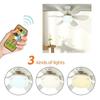 40W LED Ceiling Fan Lamp E27 With Remote Control Safety Removable Fan Blades Fan Light Silence For Room Home Lighting