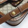 [Pre-Owned] Horsebit 1955 Logo Canvas And Leather Saddle Bag - Very Good #1JTWP5D