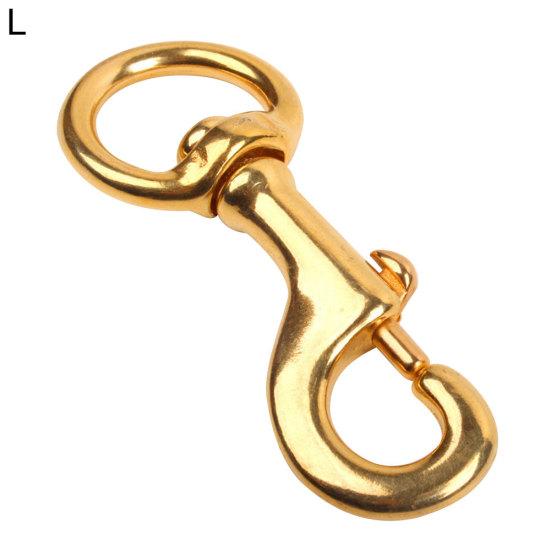 Латунный поворотный одинарный поворотный проушина для тягового каната для домашних животных, болт для дайвинга, пряжка с карабином