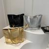 Stylish Large Capacity Solid Color Tote Bag Fashionable Korean Shoulder Bag For Women