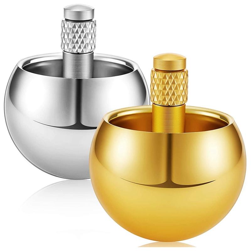 Металлическое кольцо-гироскоп с грибовидной головкой, антистресс для детей, простые ямочки, спиннер для рук, антистресс, поп-ит, антистресс