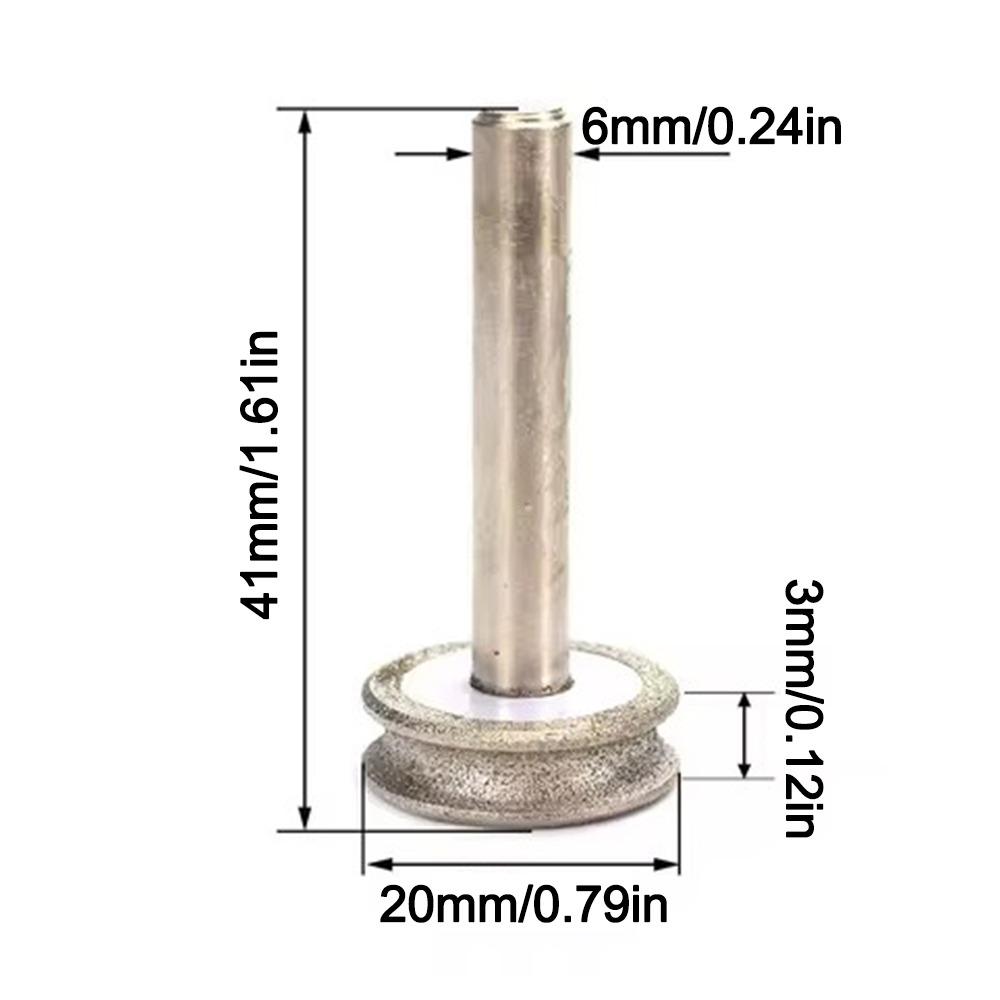 Glass Round Burr Drill Bits Concave Diamond Grinding Wheel Abrasive Grinding Wheel
