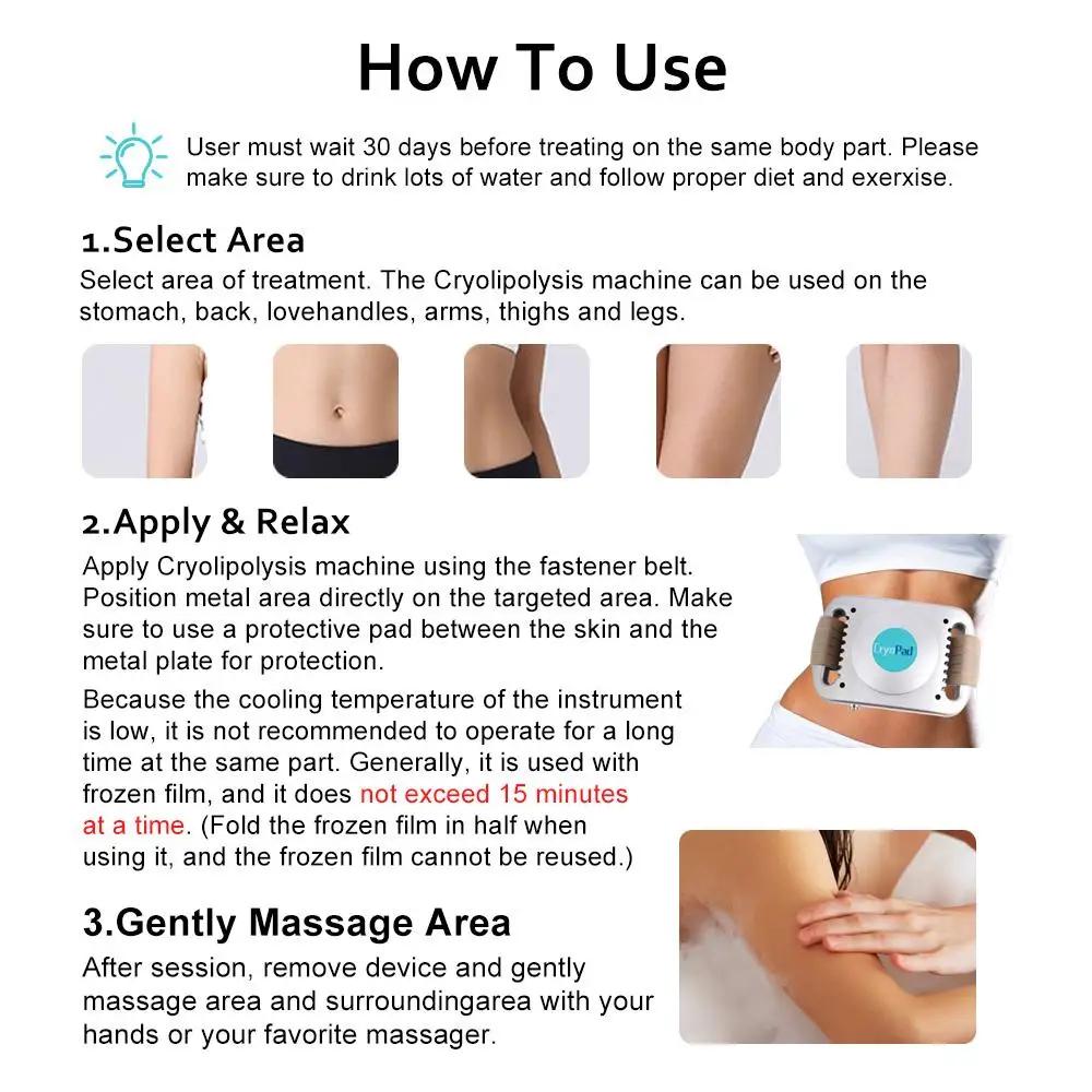 Anti Cellulite Fat Freezing Machine Fat Freeze Body Slimming Weight-Loss Lipo-Dissolve Cold Therapy Massager Beauty Care Tool