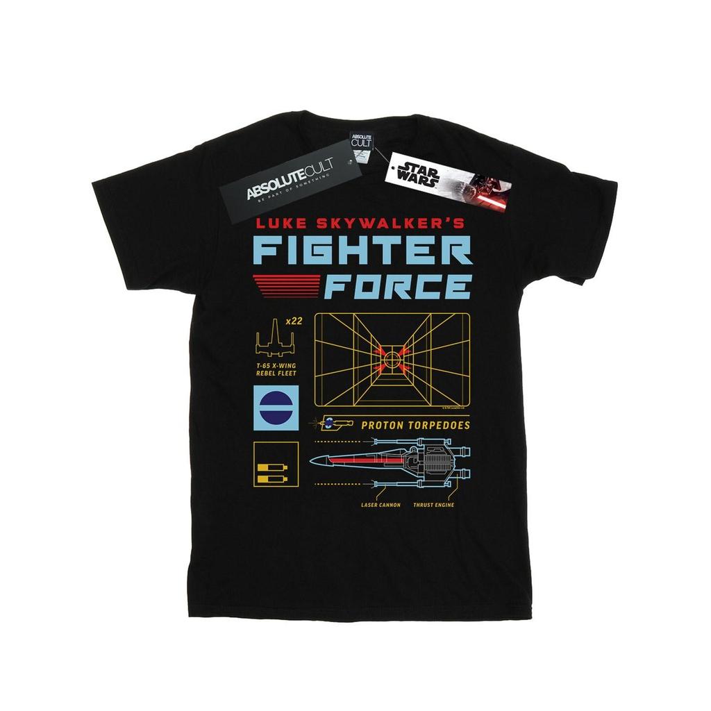 STAR WARS Mens Luke Skywalker´s Fighter Force T-Shirt