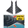 DinCh 2pcs Rear Triangular Window Decorative Shutters Louvers Spoiler Panel  For Geely Coolray Cool -