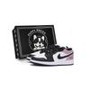 Air Jordan 1 Винтажные Баскетбольные Кроссовки Мужские Низкие Черно-Розовые 553558-131(Team85-S-BOX-A)