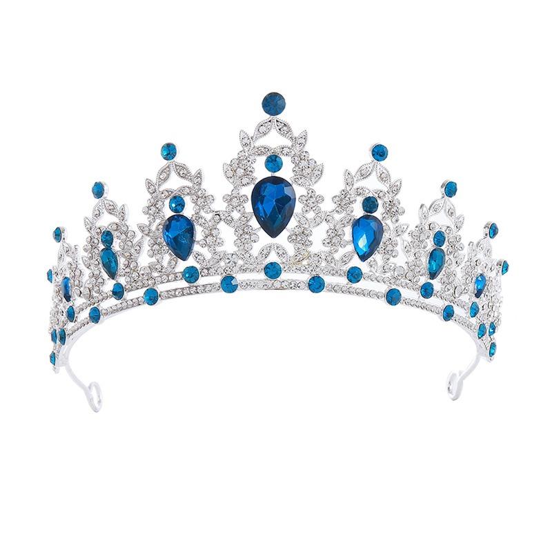 Невеста Корона Головной убор День рождения Свадебная повязка на голову Ювелирные изделия Королева Свадебный сплав Головной убор Аксессуар для волос Корона