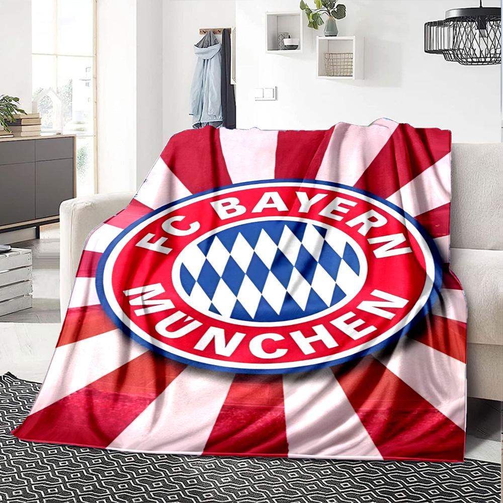 Fc Bayern München Blanket Soft & Cozy Perfect for Bed Picnics Seaside for All Seasons Modern Ideal Gift For Birthday Valentine'S Day
