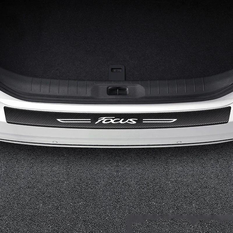 KLYE5 Car Door Threshold Sill Protective Stickers Anti Scratch For Ford FOCUS Logo Protective Film Waterproof Decals Car Accessories