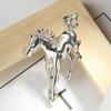 1Pc Zinc Alloy Fresh Metal Brooch Gift Cloth Decoration Exquisite Horse Brooch
