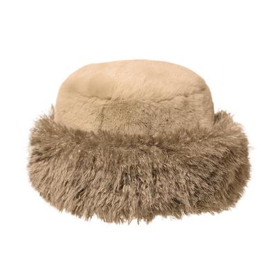 ICHIYON Eco Fur Mixed Talk Bucket Winter Bucket Cold Plain [14+ PLUS] Шапка, Осень/Зима, Шапка, Женская, Защита, Теплая, Толстая, / 103850-141-103