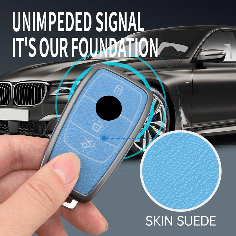 3/4 Button Zinc Alloy Key Fob Cover Case for 2019 2020 Mercedes-Benz A220 E63S AMG E-Class GLE 350 4MATIC E300 E400 E43 W213