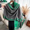 Новый Теплый Роскошный Кашемировый Шарф Женский Однотонный Модный Шаль и Накидки Женский Плед Фуляр Зимняя Пашмина Бандана Буфанда