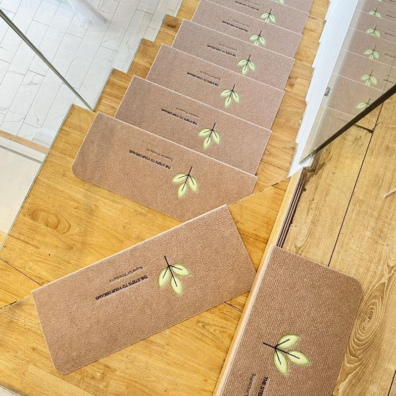 Светящиеся самоклеящиеся коврики на ступени лестницы - Соединяемые, без клея, коврики для защиты массива дерева