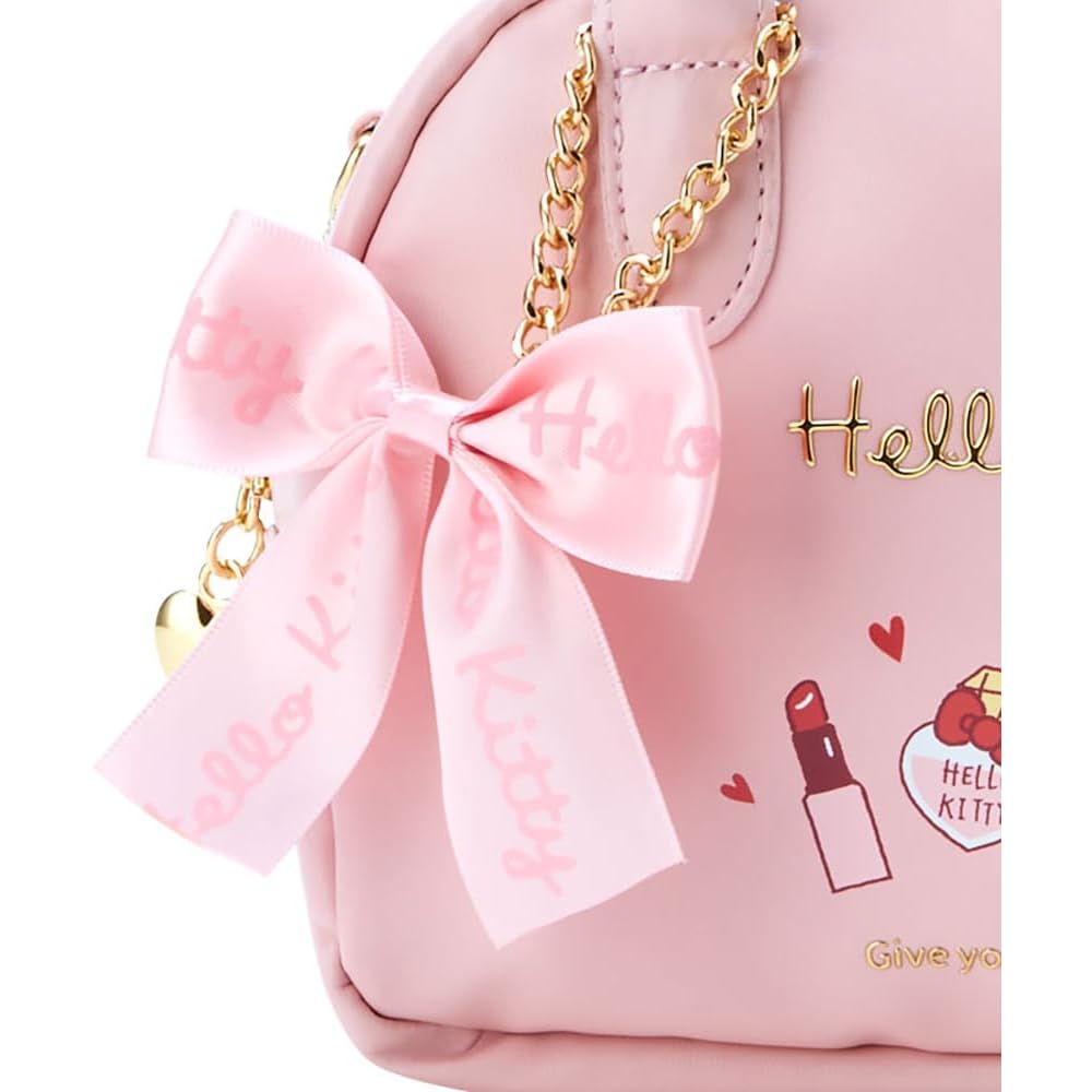 Мини-сумка-бостон Sanrio Hello Kitty с плечевым ремнем 19x7x14,5 см Искусственная кожа