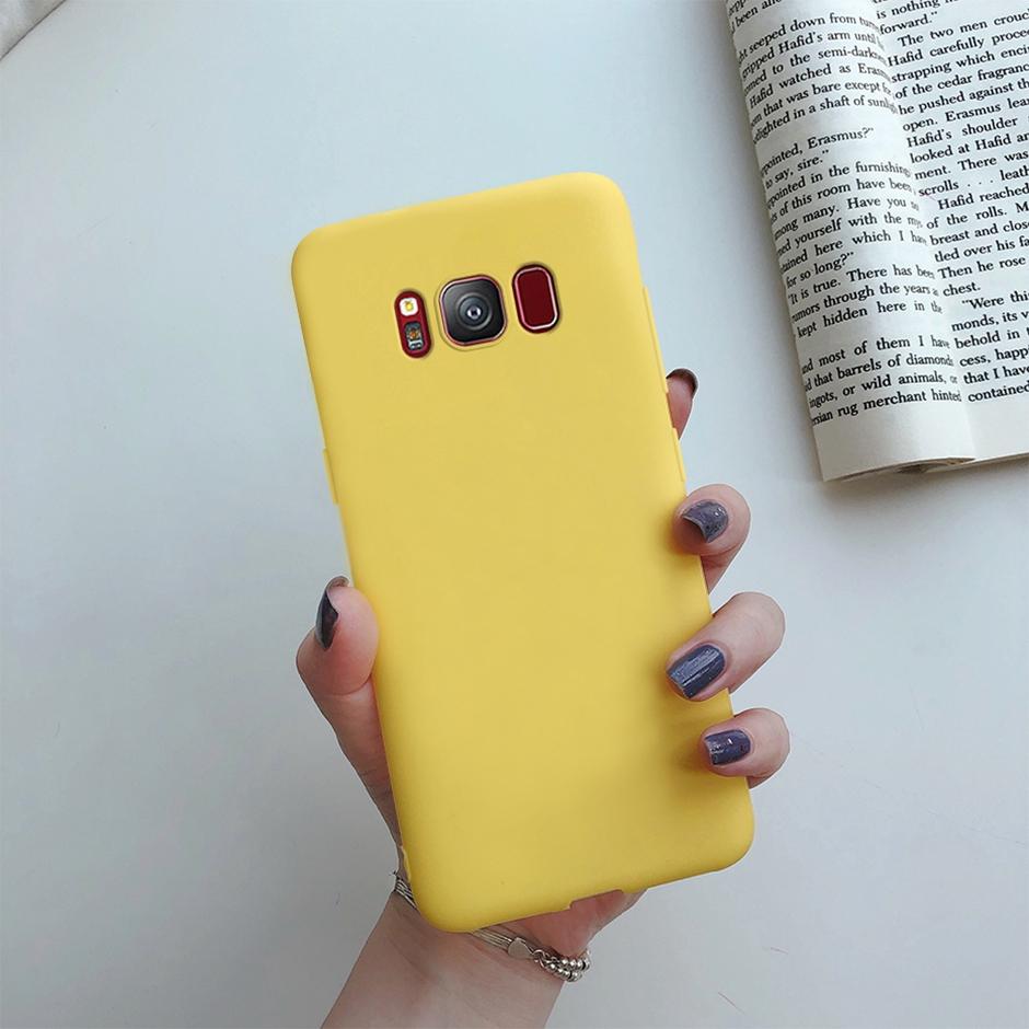 Чехол для Samsung Galaxy S6 S7 Edge Чехол-накладка для Galaxy S8 S9 S10 Plus Однотонный корпус для Samsung S10+ S9+ S8+ S10e Чехлы для телефонов Fundas