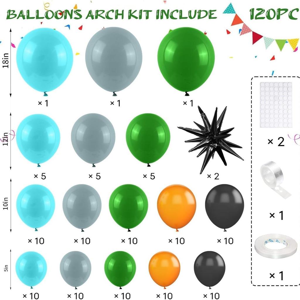Racing-themed Balloon Set, Boy's First Birthday Party, Balloon Decoration, Arch Setting Scene