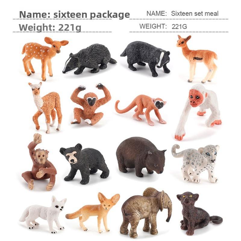 Pvc Miniature Animal Deer Badger Models Set For Childrens Education And Nature Enthusiasts