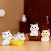 Adorable Resin Cat Figurines For Diy Miniature Gardens Cute Desk Decor
