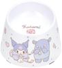 Melamine Pet Food Bowl, 250ml, for Extra Small Dogs, Sanrio Kuromi Big Ribbon, PMFB1-A