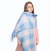 Winter Female Lattice Imitation Cashmere Scarf for Women Thick Warm Pashmina Bufanda Shawl Rainbow Tassel Echarpe Poncho Stoles
