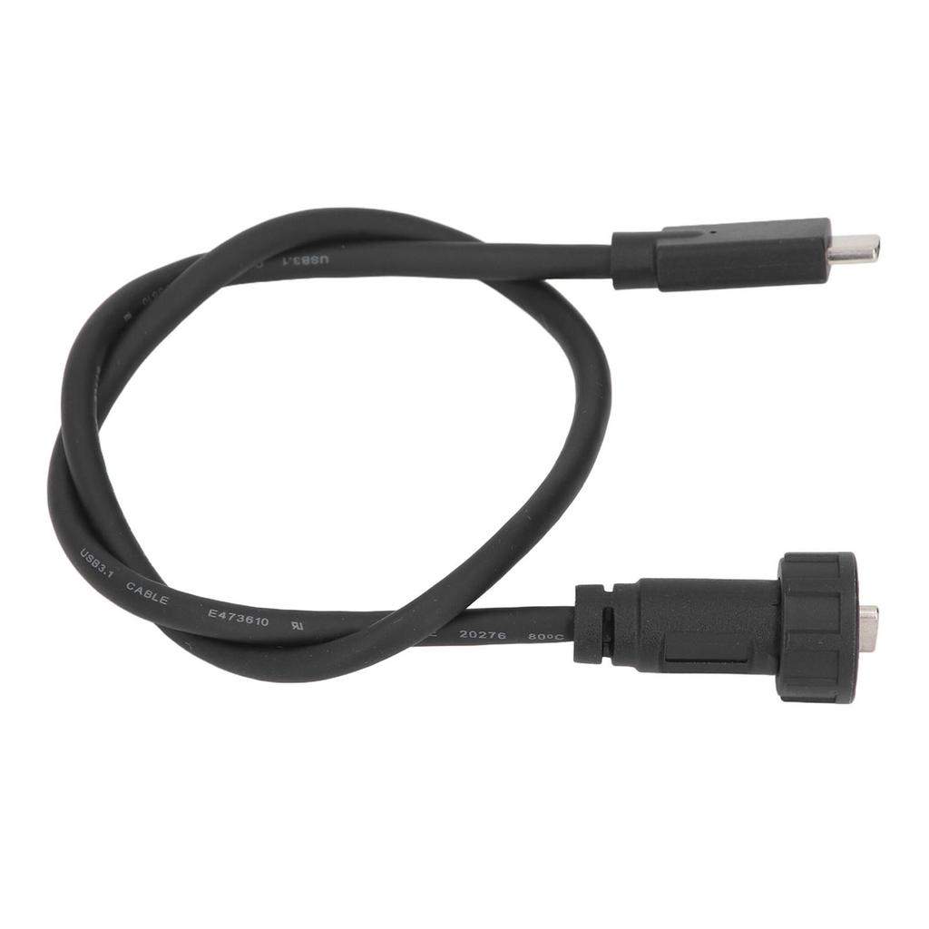 Type C Male To Male Cable 0.5m IP67 IP68 Water Proof Straight Plug USB C Extension Cable 30V 1.5A