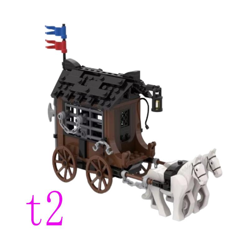Точечная сборка мелких деталей строительные блоки MOC-117564 213 шт. средневековая карета развивающая игрушка модель для сборки подарочный набор орнамент