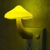 Теплый новый желтый гриб настенная розетка светильники декор комнаты светоуправляемый датчик светодиодный ночник украшение для дома и спальни
